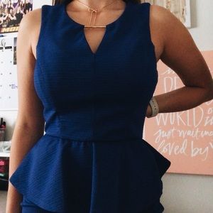 Royal Blue Midi Dress